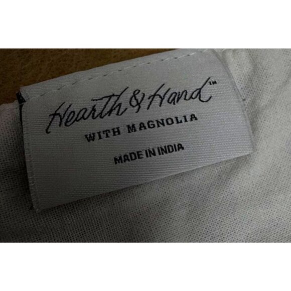 Hearth & Hand With Magnolia Gray Cotton Table Runner 72"x14" India Monochromatic - Picture 5 of 5